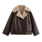 Women's Street Fashion Fur Integrated Double-sided Coats