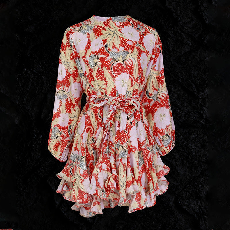 Women's Sleeve Dress Autumn High-grade Fashionable Elegant Shorts