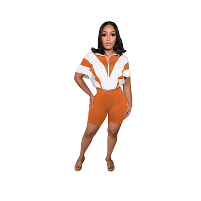 Women's Summer Fashion Casual Short-sleeved Batwing Sleeve Suits