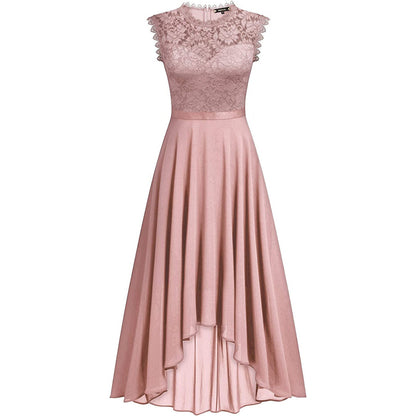 Versatile Cinched Chiffon Dress Dinner Lace Dresses