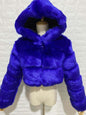 Creative Glamorous Imitation Fur Overcoat Fashion Coats