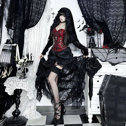 Veet Cloak Autumn Versatile Gothic Halloween Blouses