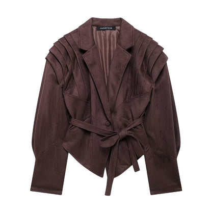 Women's Trendy Comfortable Suede Street Style Jackets