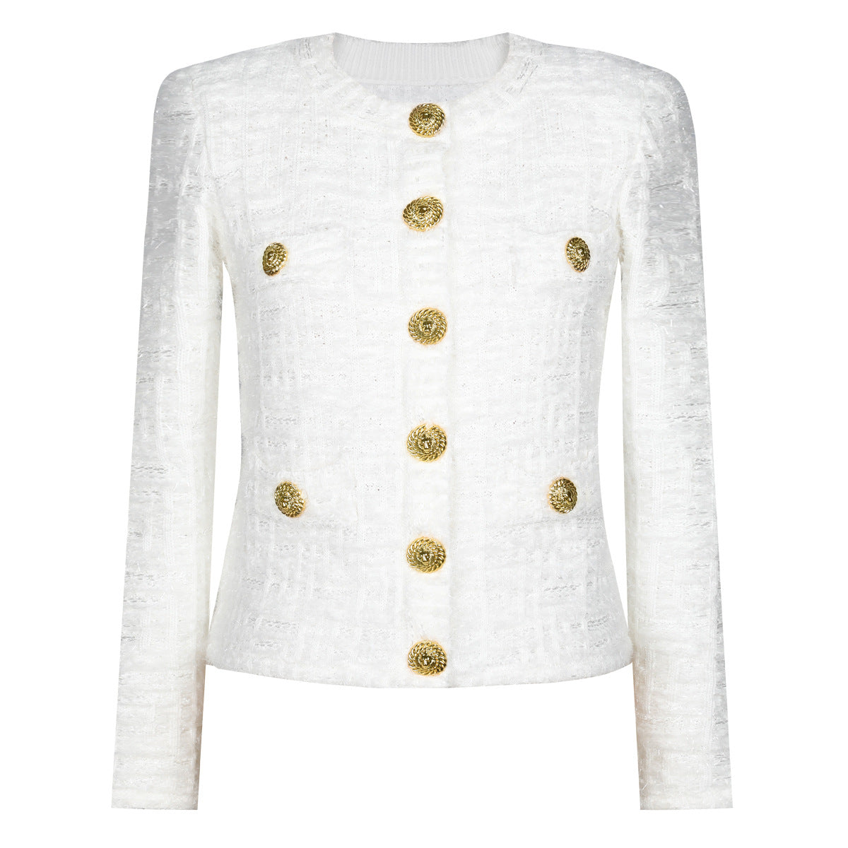 Women's Quality Spring Autumn Long Sleeve Round Jackets