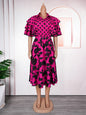 Women's Printed Shirt Dress A- Line African Dresses