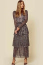 Temperament Commute Printed Black High Waist Skirts