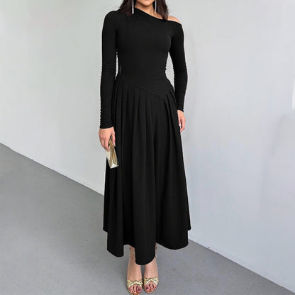Women's Elegant High Waist Long Sleeves Dress Dresses