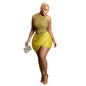 Women's Fashion Sexy Sleeveless Round Neck Irregular Dresses