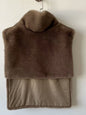 Warm Mink Fur Turtleneck Street Fashion Coats