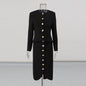 Temperament Waist Single-breasted Round Neck Solid Suits