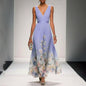 Summer Fashion Sexy Deep V Chiffon Dresses