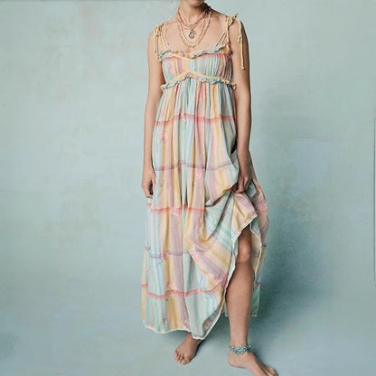 Up Floral Digital Print Ruffled Holiday Dresses