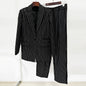 Pretty Elegant Loose Rhinestone Trousers Two-piece Suits