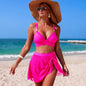 Split Swimsuit Women Sexy Mesh High Waist Bikini Swimsuit