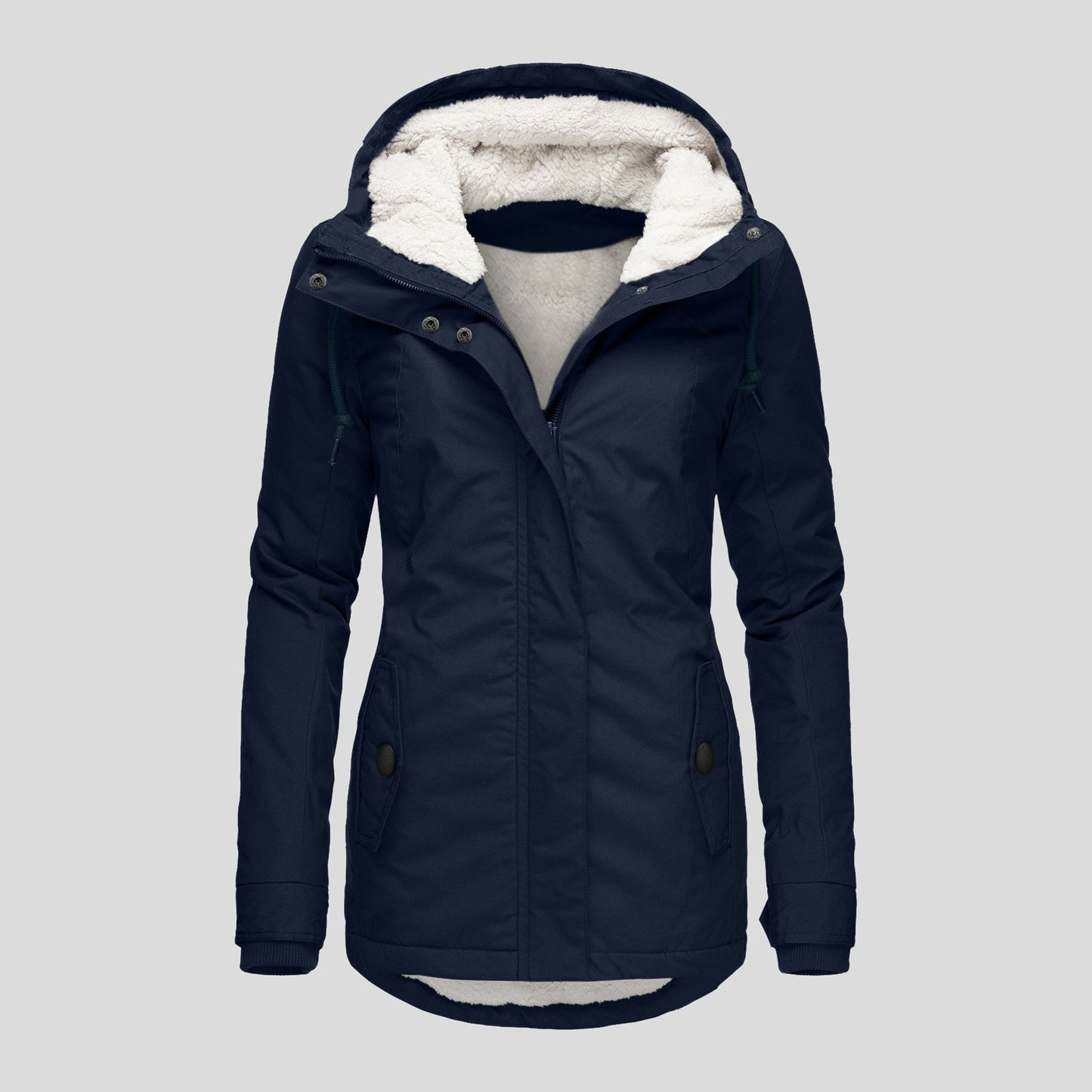 Women's Popular Classy Fleece-lined Hooded Warm Coats