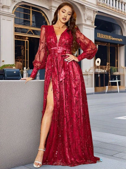 Temperament Commute Deep V Halter Spaghetti Dresses
