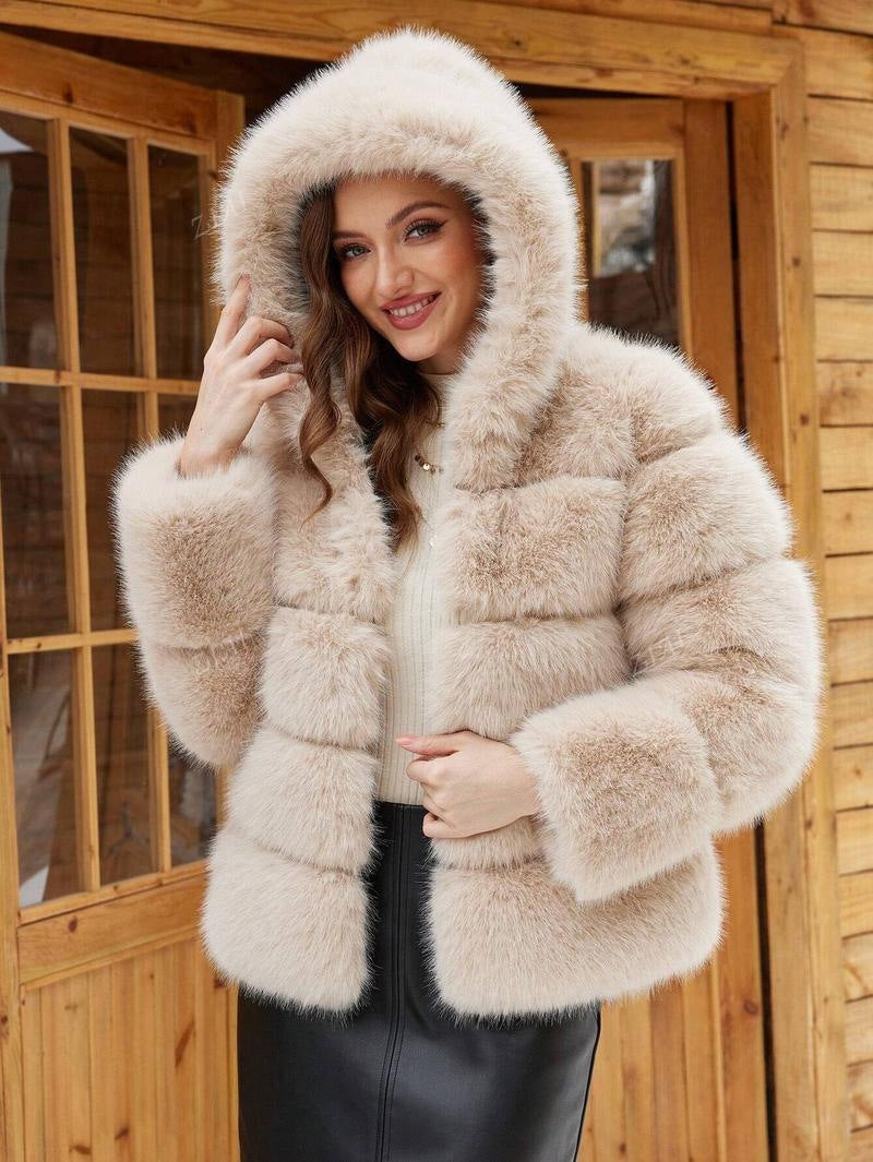 Women's Faux Fur Environmental Protection Imitation Fox Coats