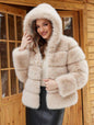 Women's Faux Fur Environmental Protection Imitation Fox Coats