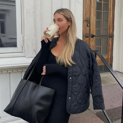 Women's Early Spring Side Slit Fashion Simple Coats