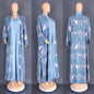 Women's African Wear Digital Printing Long Robe Suits