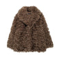 Women's Autumn Artificial Fur Effect Mid-length Coats