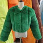 Women's Fox Fur Thickened Long Sleeve Imitation Coats