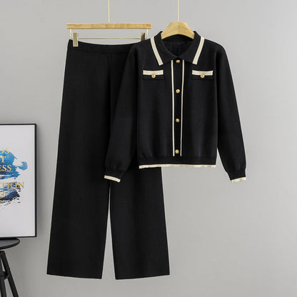 Women's Long Sleeve Lapel High Waist Wide Suits