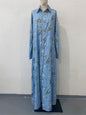 Women's Summer Fashion Printed Long Sleeve Loose Dresses