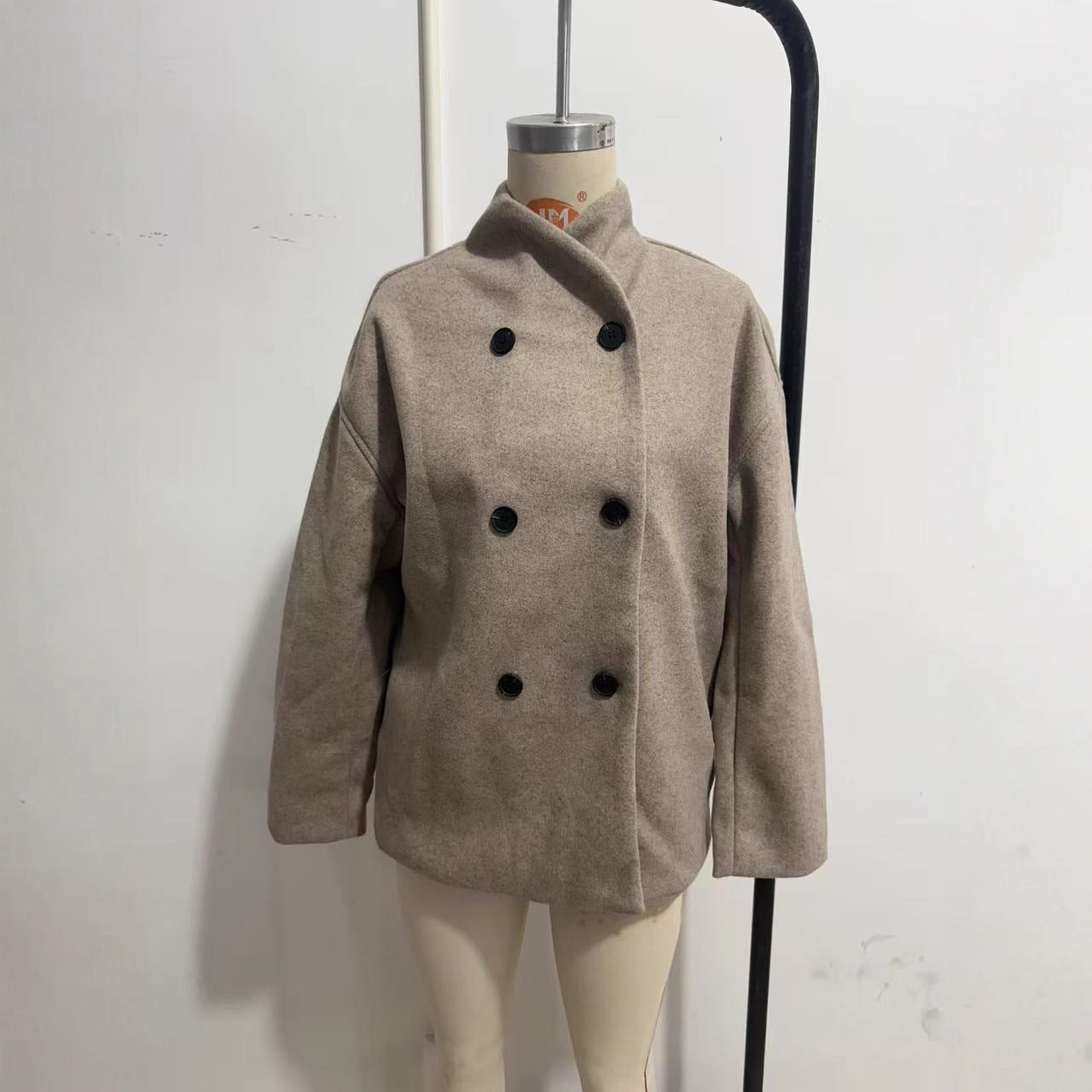 Color Woolen Overcoat Casual Temperament British Coats