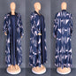 Women's African Wear Digital Printing Long Robe Suits