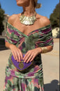 Women's Slouchy Chiffon Design Dress Lined Dresses