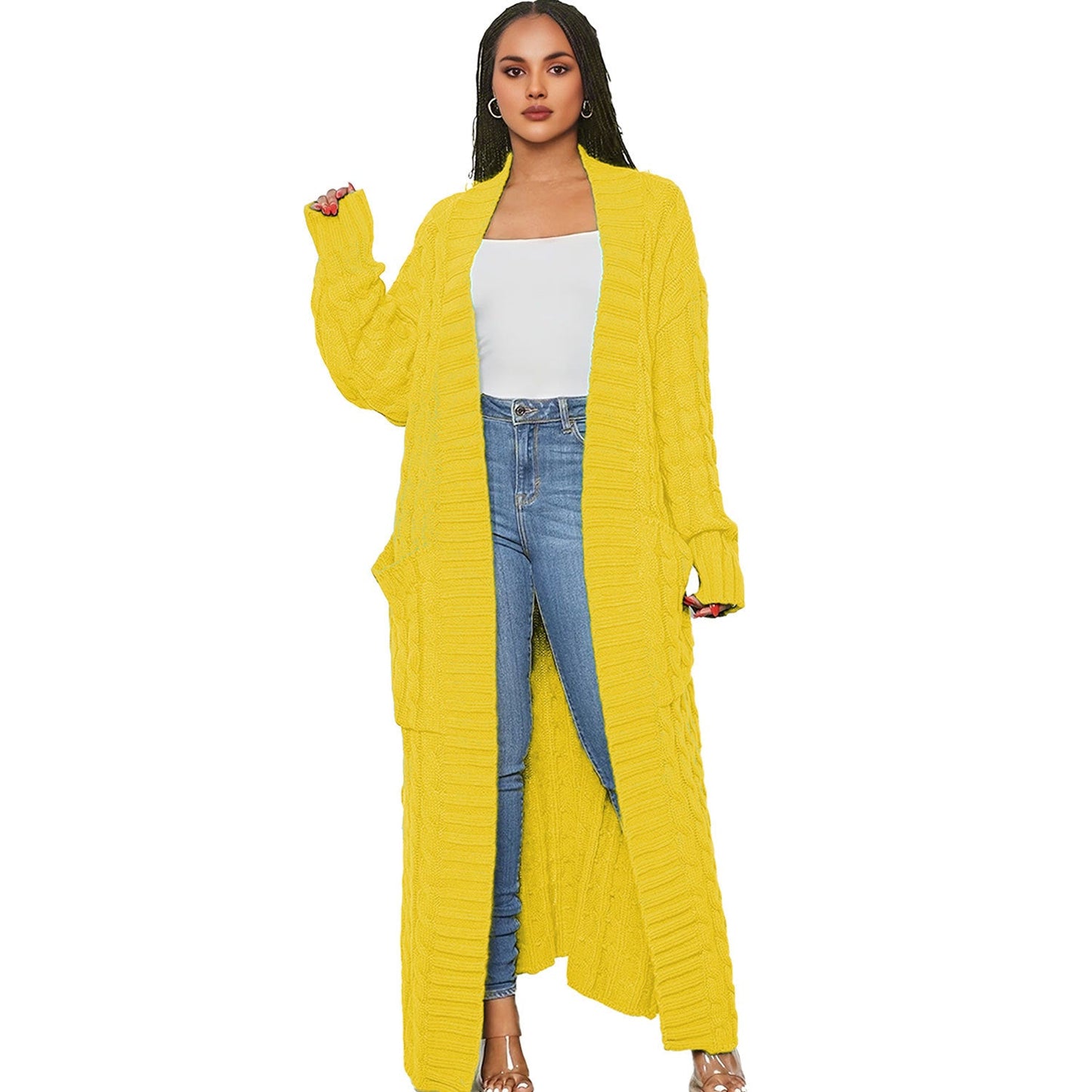 Women's Lazy Fashion Solid Color Long Twist Dresses