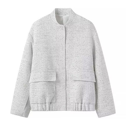 Women's French Style Fashion Loose Slimming Sequined Coats