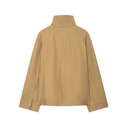 Autumn Simple Solid Color Loose Trench Coats