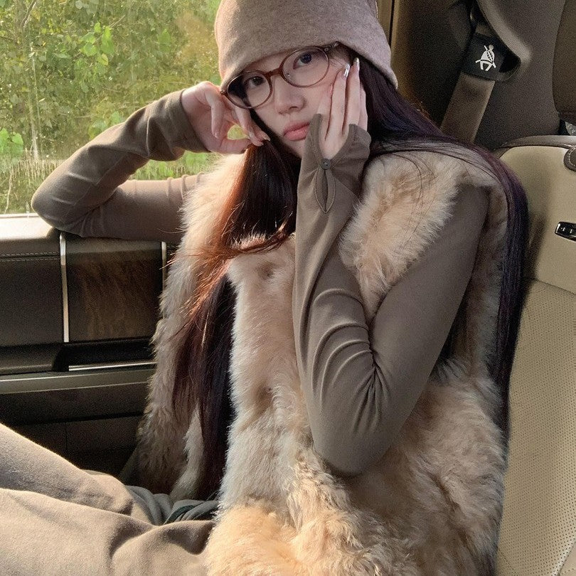 Fur Thickened Female Winter Fashion Thickening Coats