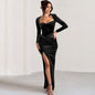 Women's Winter Hot Elegant Design Sense Square Dresses