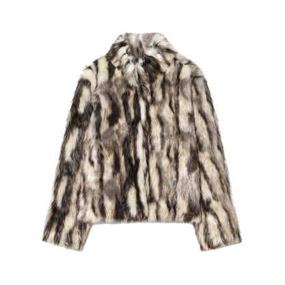Women's Fashion Casual Faux Fur Effect Coats