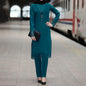 Women's Wear Robe Burning Flower Dress Two-piece Suits