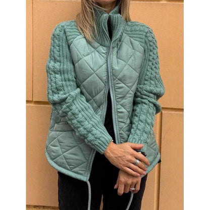 Women's Beautiful Fashion Zipper Stand Collar Coats