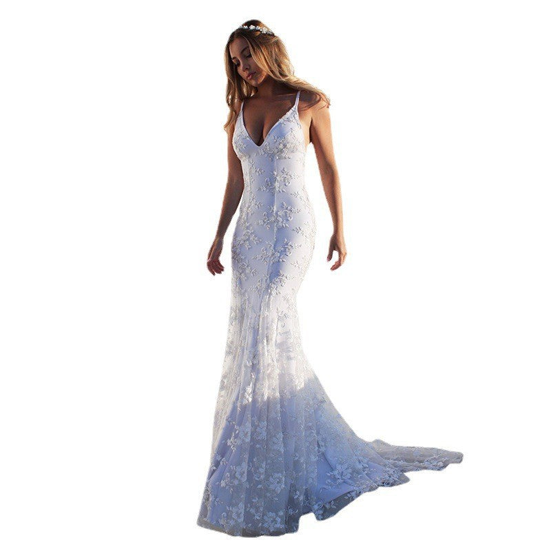 Slouchy Dress Formal Sexy Camisole Gown Wedding Dresses