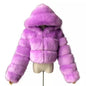 Creative Glamorous Imitation Fur Overcoat Fashion Coats