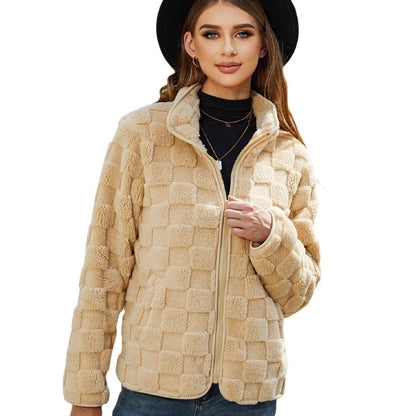Women's Long Sleeve Zipper Loose Solid Color Coats