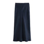 Women's Summer French Fashion Silk Satin Texture Skirts