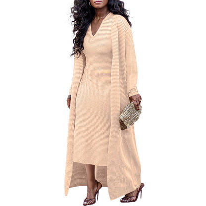 Women's Fabric Stretch Cloak Slim Fit Dress Suits