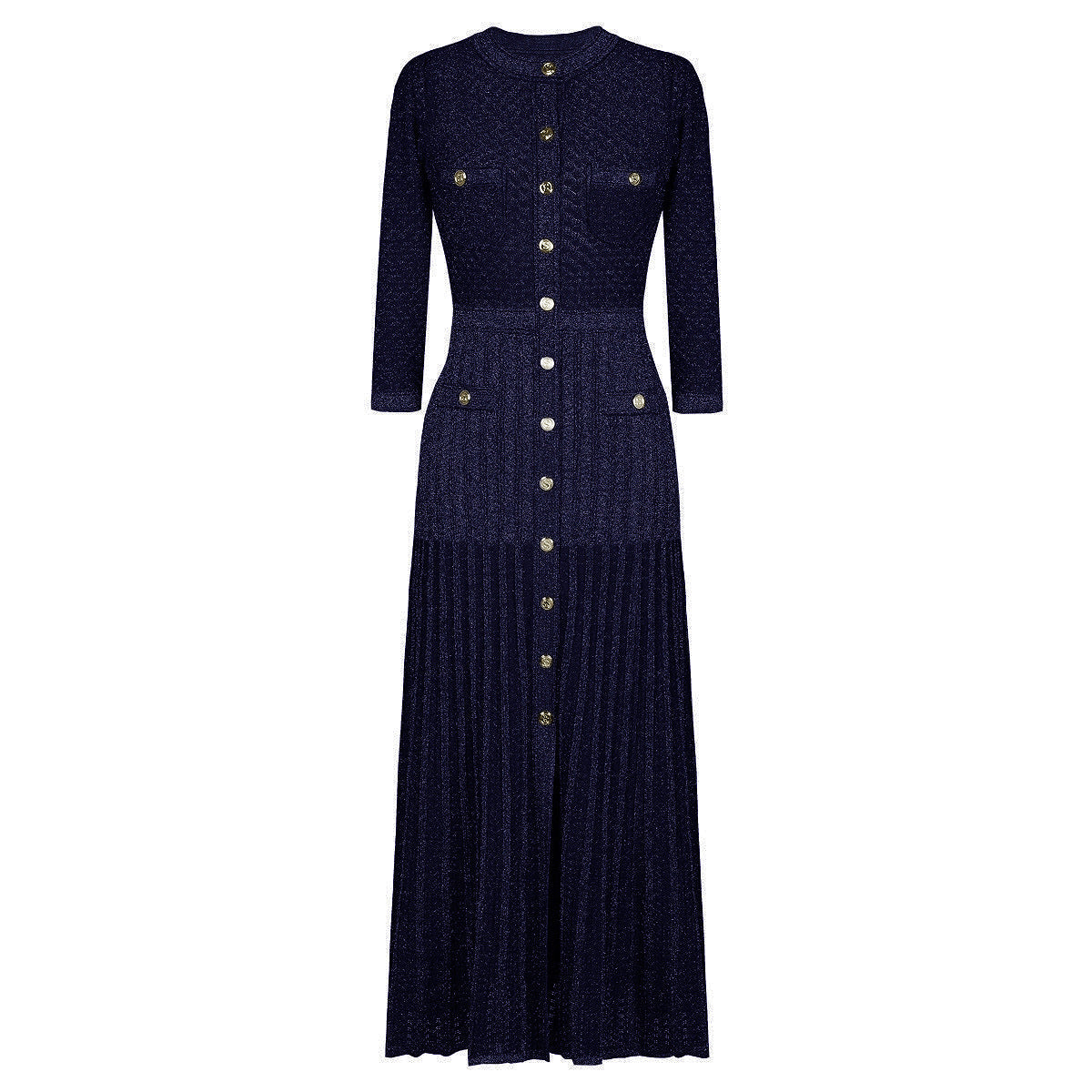 Fashion Knitted Round Neck Slim Slimming Dresses