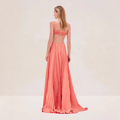 Summer Suspender Dress Sexy Temperament Pleated Dresses