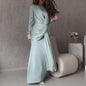 Women's Slim Fit Overlapping Design Dress High Dresses