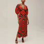 Positioning Printed Linen Dress Casual Vacation Dresses