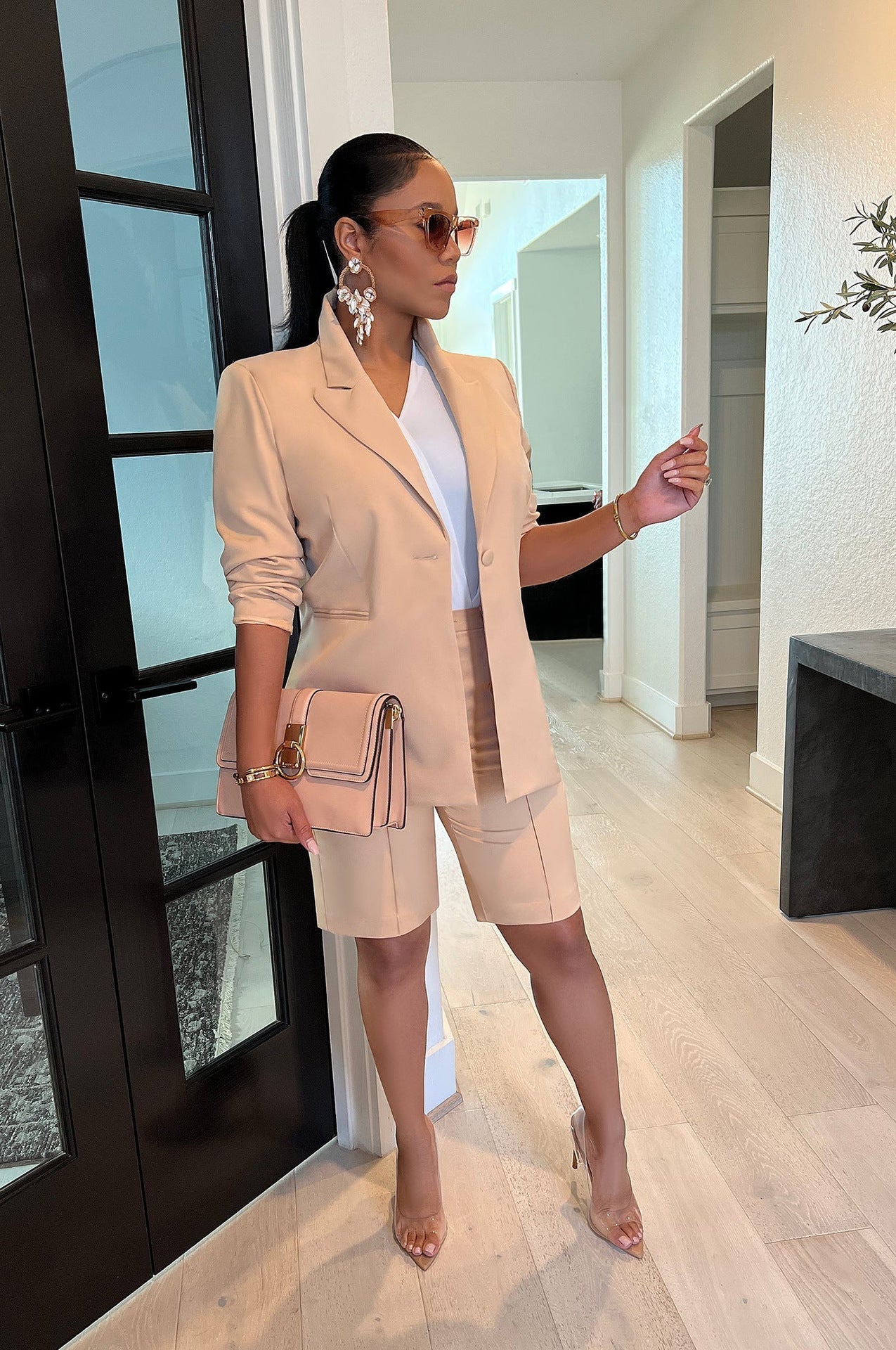 Women's Cool Fashion Two-piece Set Leisure Suits