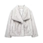 Women's Winter Fashionable Elegant Artificial Fur Coats